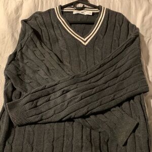 Gray Cherokee V-Neck Sweater Size XL Vintage!